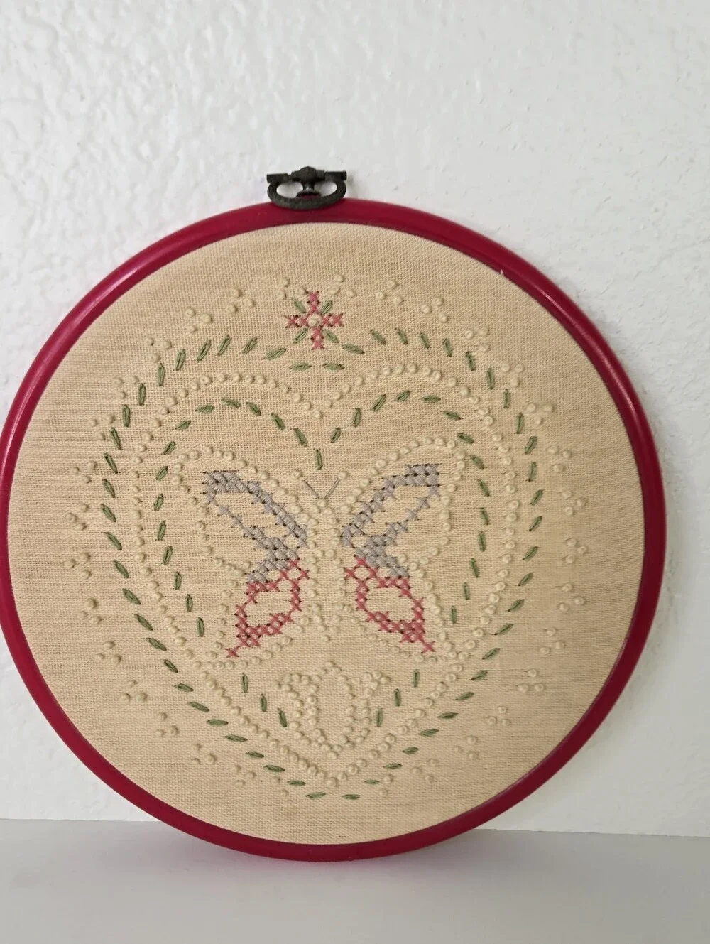 Vtg WonderArt Candlewick Classics Butterfly Embroidery 8